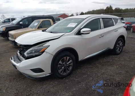2018 Nissan Murano S z USA, uszkodzony, nr VIN 5N1AZ2MH2JN161391